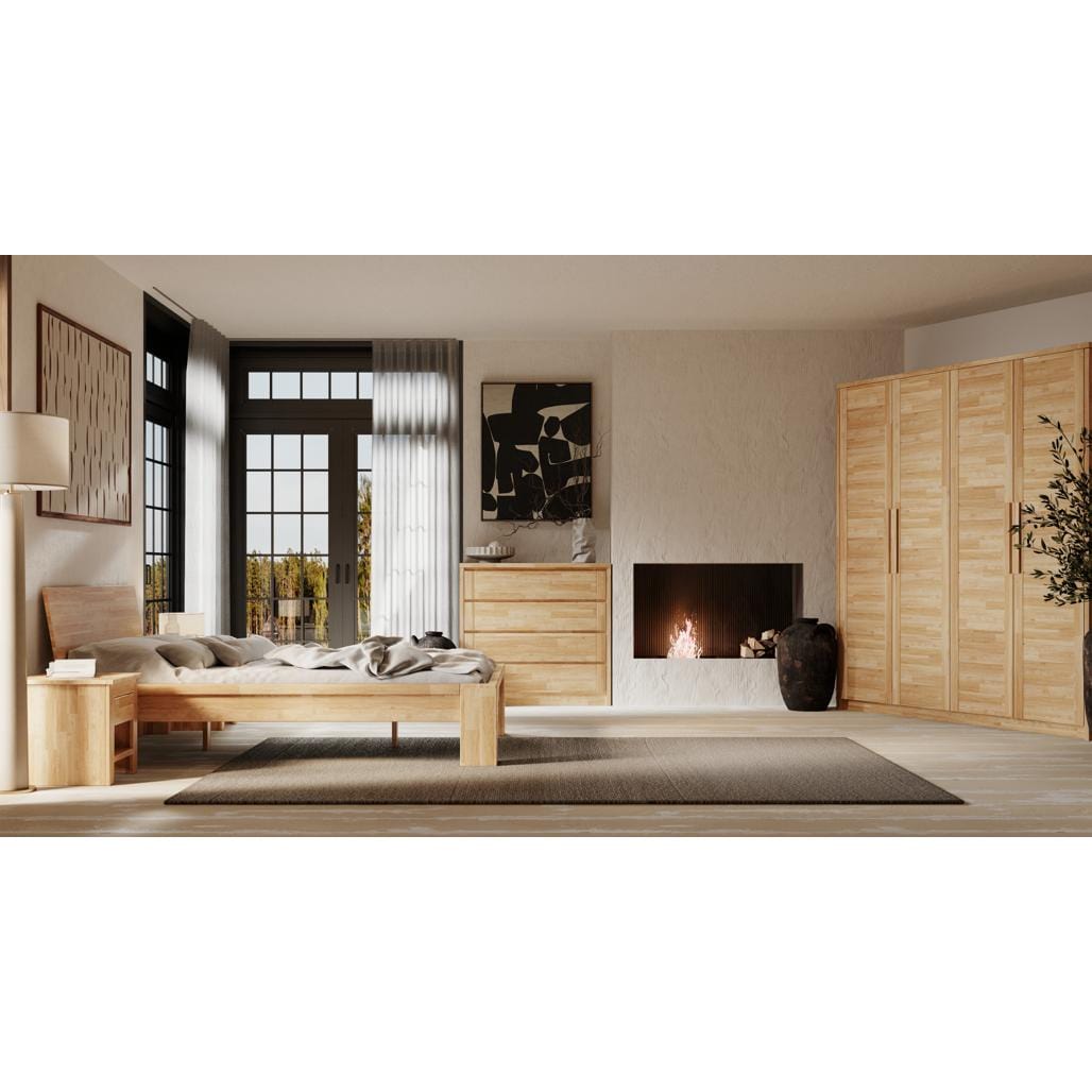 Olivia Living Dulap din lemn cu 3 usi, Timo 3T WG Oil Stejar, l154xA65xH220 cm