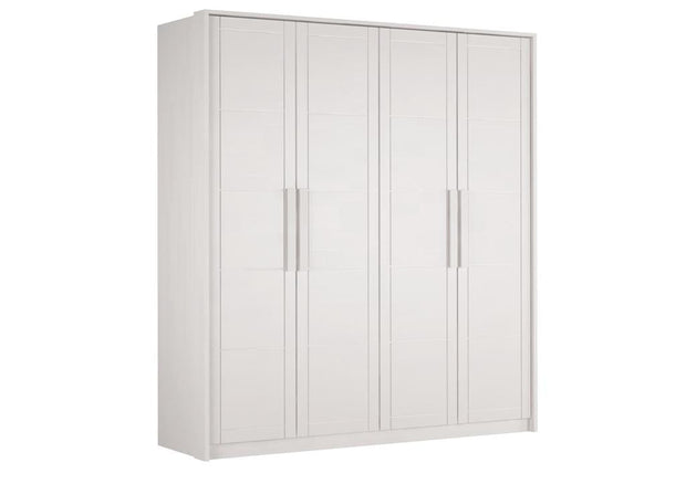 Olivia Living Dulap din lemn cu 4 usi, Timo 4T BW Ivoir, l203xA65xH220 cm