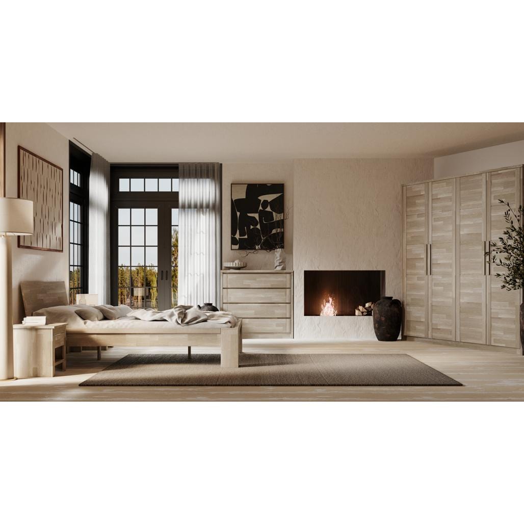 Olivia Living Dulap din lemn cu 4 usi, Timo 4T WG Stejar Sonoma, l203xA65xH220 cm