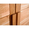 Olivia Living Dulap din lemn, cu 5 usi si oglinda, Timo 5T WG Oil Stejar, l252xA65xH220 cm