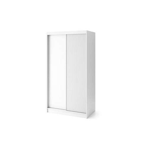 Eltap Dulap din MDF, cu 2 usi glisante, Biancco II Alb, l120xA60xH220 cm