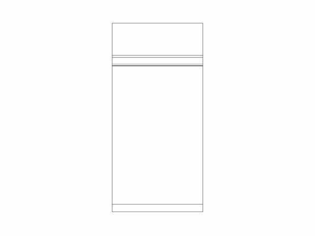 Vitorog Dulap din pal, cu 2 usi, 2K Alb, l70xA52xH175 cm