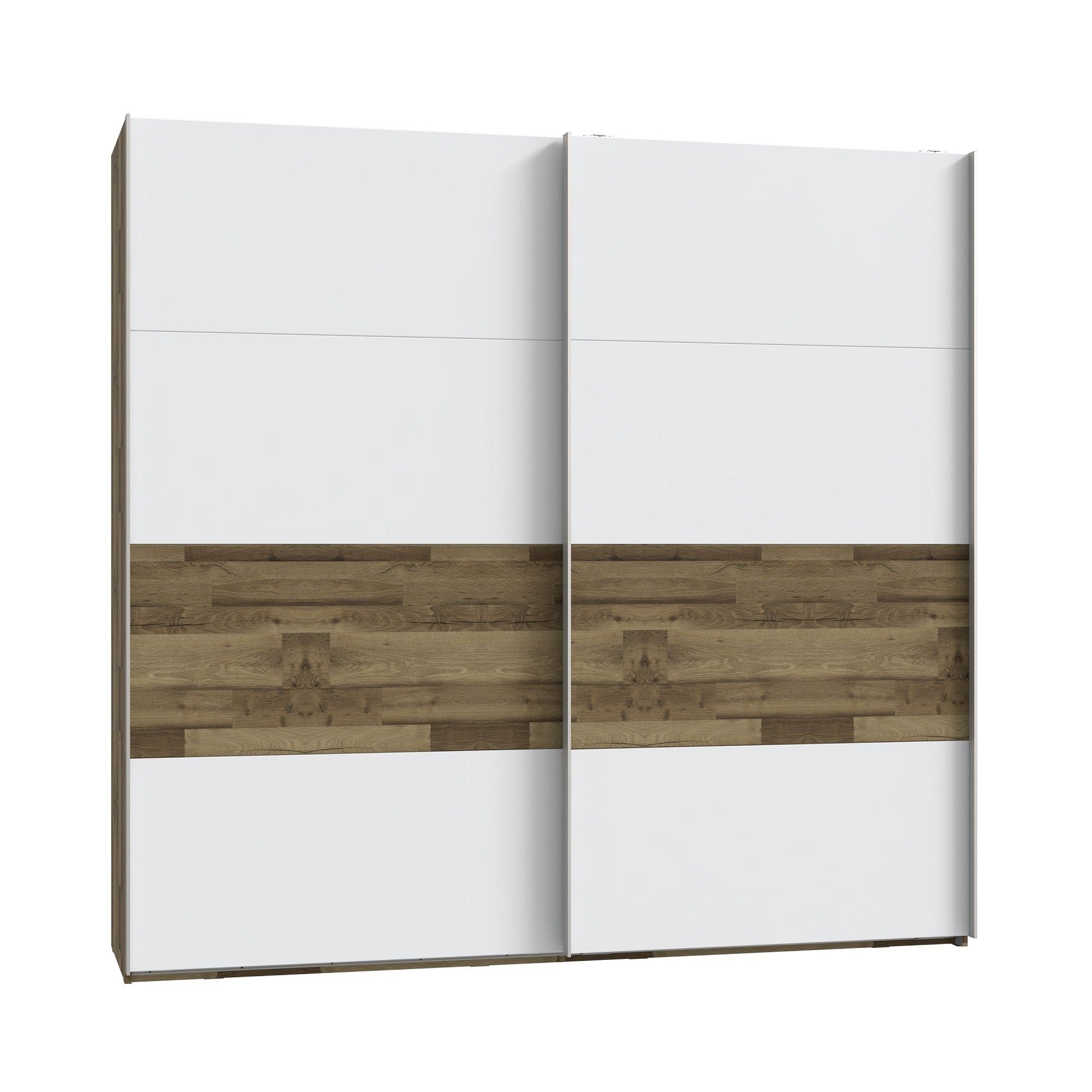 Forte Dulap din pal, cu 2 usi glisante, Modern Way Stejar / Alb, l269,9xA61,2xH210,5 cm