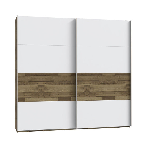 Forte Dulap din pal, cu 2 usi glisante, Modern Way Stejar / Alb, l269,9xA61,2xH210,5 cm
