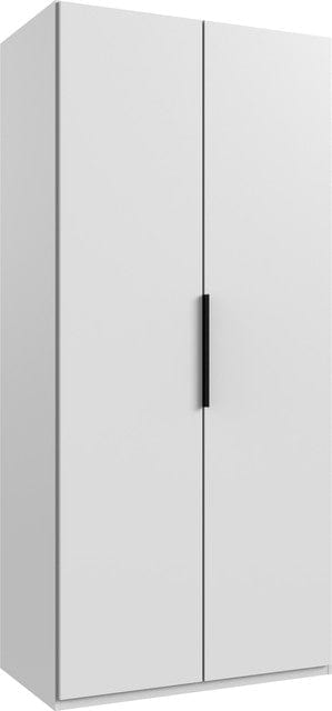 Wimex Dulap din pal, cu 2 usi, Level36 Black A Alb, l100xA58xH216 cm