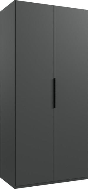 Wimex Dulap din pal, cu 2 usi, Level36 Black A Grafit, l100xA58xH216 cm