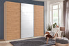Wimex Dulap din pal, cu 3 usi glisante si oglinda, Norderstedt Stejar Artisan / Alb, l270xA64xH236 cm