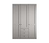 Dulap din pal, cu 3 usi si 3 sertare, Marlow Gri, l148,4xA58xH216 cm (1)