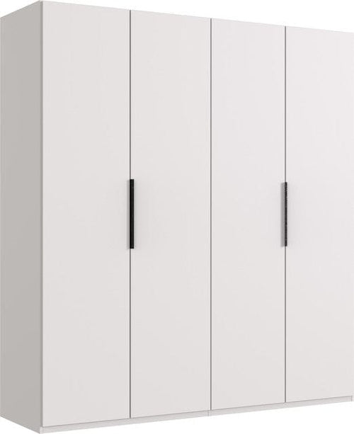 Wimex Dulap din pal, cu 4 usi, Level36 Black A Alb, l200xA58xH216 cm