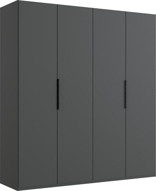 Wimex Dulap din pal, cu 4 usi, Level36 Black A Grafit, l200xA58xH216 cm