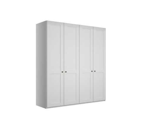 Dulap din pal cu 4 usi, Marlow Alb, l197,3xA58xH216 cm