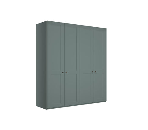 Dulap din pal cu 4 usi, Marlow Verde, l197,3xA58xH216 cm