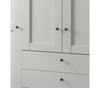 Dulap din pal, cu 4 usi si 3 sertare, Marlow Alb, l197,3xA58xH216 cm (8)