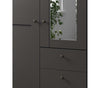Dulap din pal, cu 5 usi, 3 sertare si oglinda, Marlow Grafit, l246,3xA58xH216 cm (8)