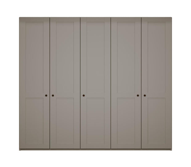 Dulap din pal cu 5 usi, Marlow Gri, l246,3xA58xH216 cm (2)