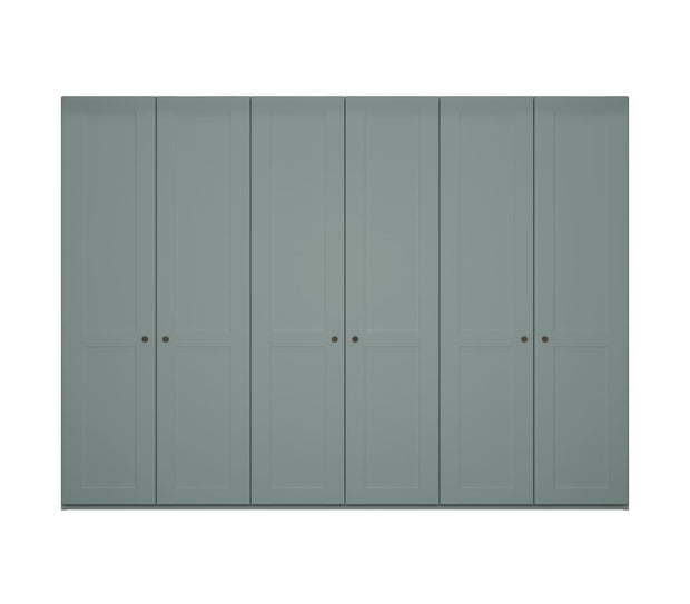 Dulap din pal cu 6 usi, Marlow Verde, l295,2xA58xH216 cm (2)