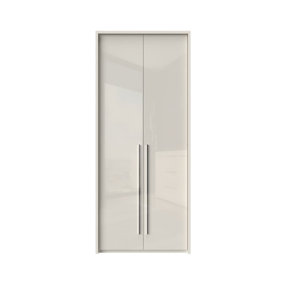 Jela Dulap din pal si MDF, cu 2 usi, Piano Stripes P2A/PN Bej, l97xA60xH226 cm