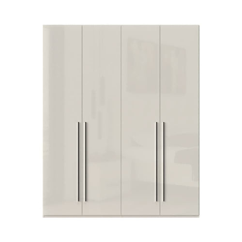 Jela Dulap din pal si MDF, cu 4 usi, Piano P4/PN Bej, l182xA56xH224 cm