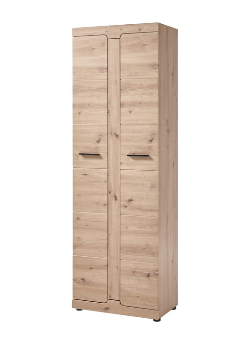 BFSummer Dulap hol din pal si MDF, cu 2 usi Arsen Stejar, l65xA38xH198 cm