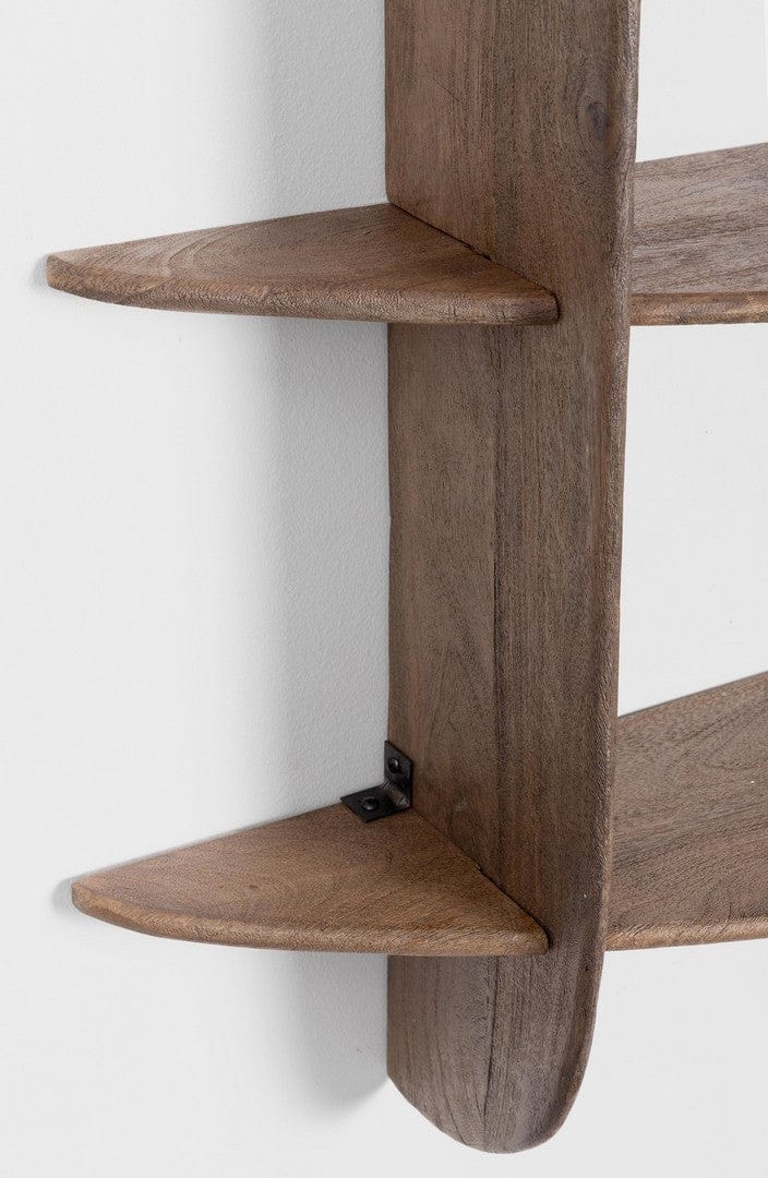 Etajera suspendata din lemn de mango, Westwood 3S Maro, l100xA23xH100 cm (2)