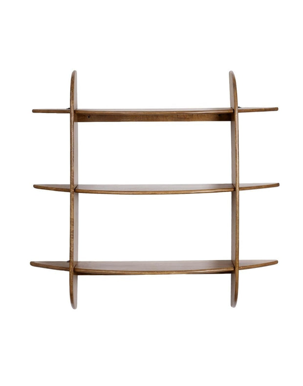 Etajera suspendata din lemn de mango, Westwood 3S Natural, l100xA23xH100 cm (1)