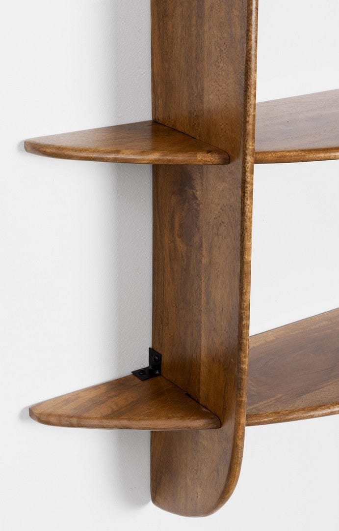 Etajera suspendata din lemn de mango, Westwood 3S Natural, l100xA23xH100 cm (2)