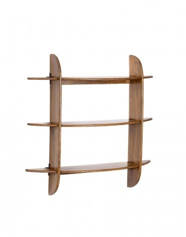 Etajera suspendata din lemn de mango, Westwood 3S Natural, l100xA23xH100 cm (3)