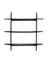 Etajera suspendata din lemn de mango, Westwood 3S Negru, l100xA23xH100 cm (1)