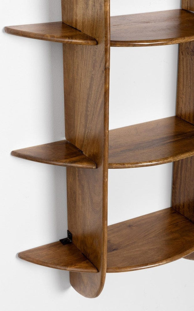 Etajera suspendata din lemn de mango, Westwood 5S Natural, l70xA22xH160 cm (2)