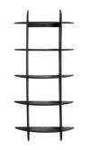 Etajera suspendata din lemn de mango, Westwood 5S Negru, l70xA22xH160 cm (1)