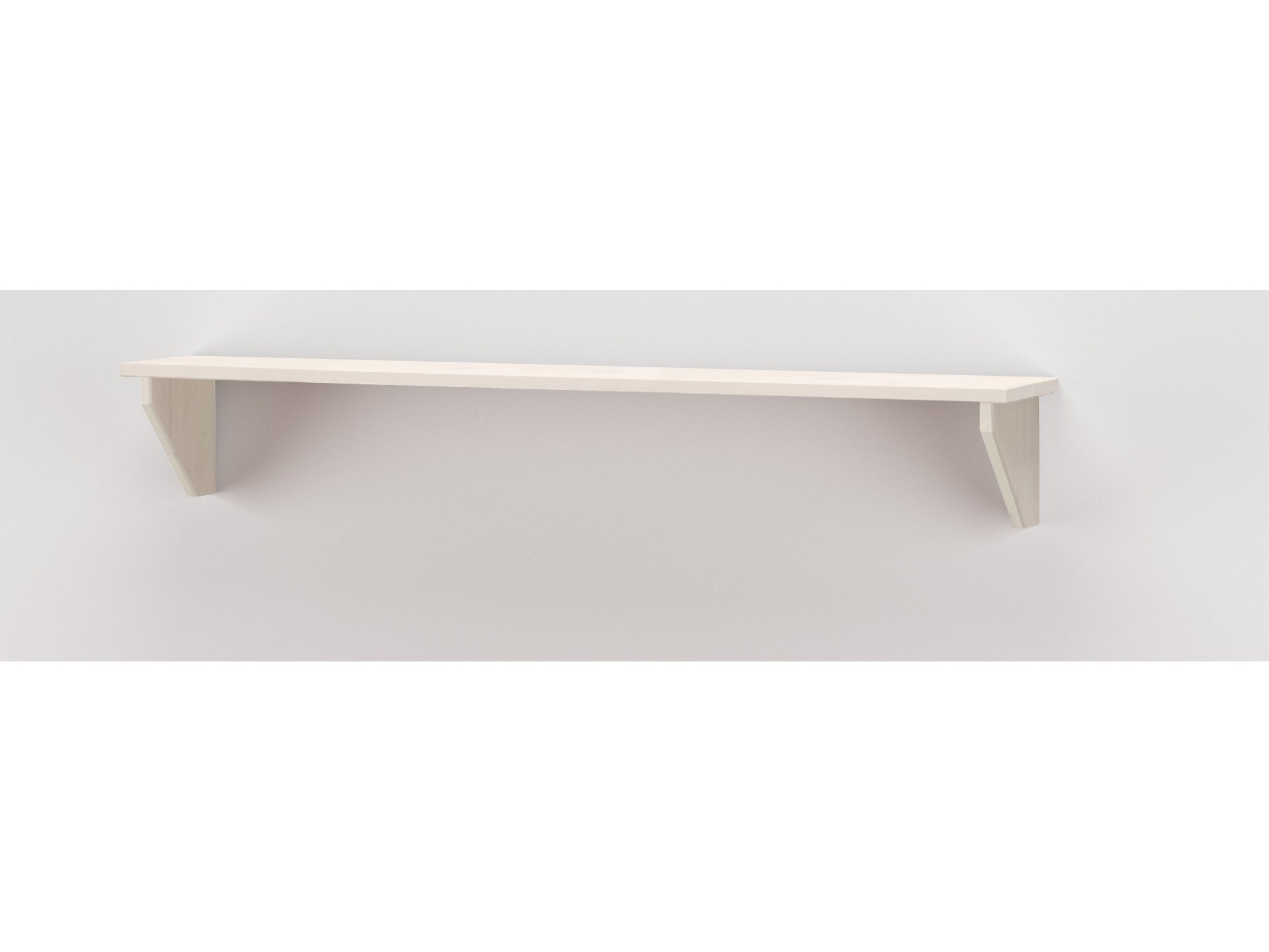 Dorel Home Etajera suspendata din lemn de pin, Anita Alb, L100xl15xH15 cm