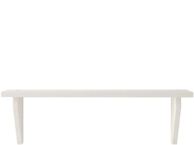 Dorel Home Etajera suspendata din lemn de pin, Anita Alb, L50xl15xH15 cm