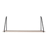 House Nordic Etajera suspendata din lemn si metal, Arnhem Natural / Negru, l65xA17xH27 cm