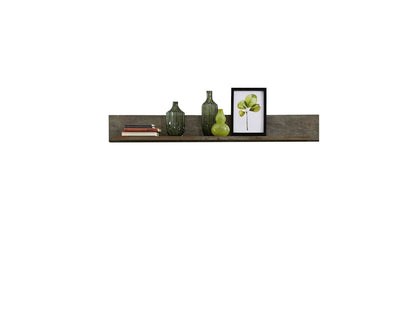 BFSummer Etajera suspendata din pal si MDF Krone Small Driftwood, l140xA22xH18 cm