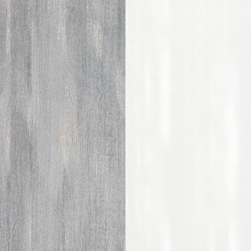 Forte Etajera suspendata din pal, Torrin Stejar Ice Grey / Alb, l140xA22,2xH24 cm