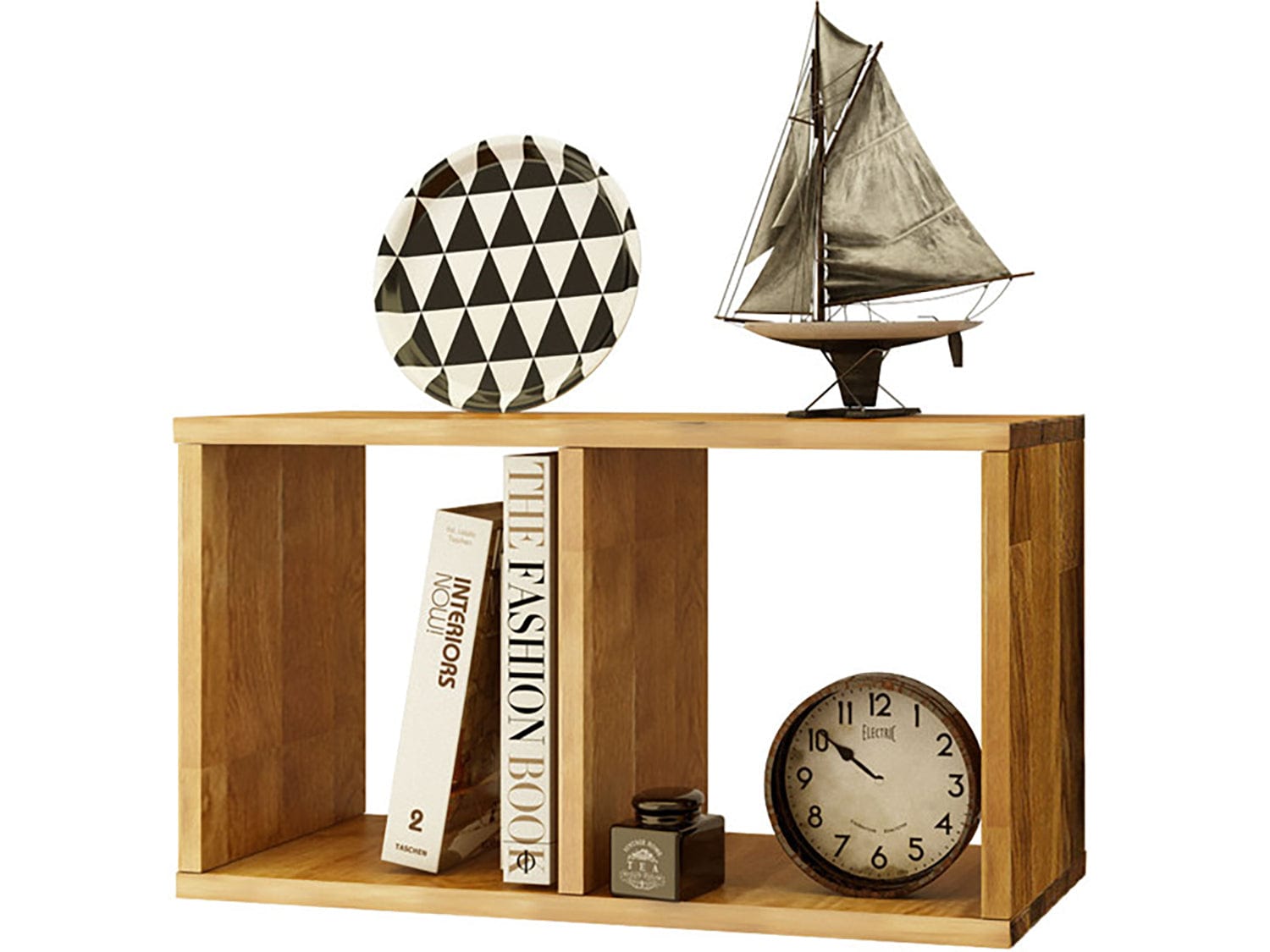 Dorel Home Etajera suspendata din stejar, Elvira Natural, L36xl30xH141 cm