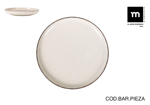 Inde Soler Hispania Farfurie din ceramica, Anllo Ivoir, Ø20xH2 cm