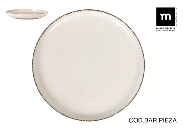 Inde Soler Hispania Farfurie din ceramica, Anllo Ivoir, Ø27xH2,8 cm