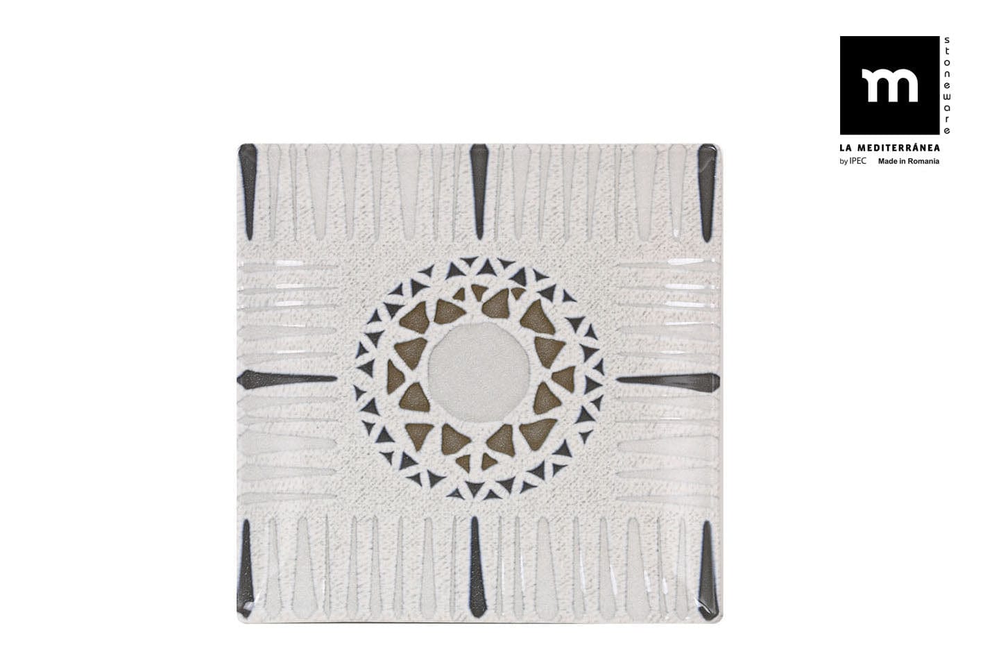 Inde Soler Hispania Farfurie din ceramica, Barroc Multicolor, L18xl18xH1,5 cm