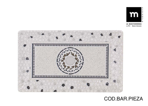 Inde Soler Hispania Farfurie din ceramica, Barroc Multicolor, L25xl15xH2 cm