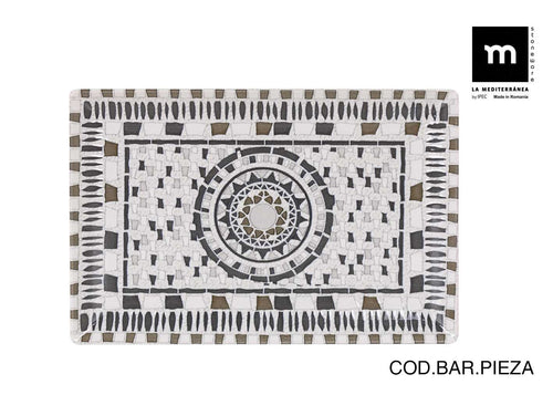 Inde Soler Hispania Farfurie din ceramica, Barroc Multicolor, L30xl20xH2,5 cm