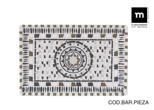 Inde Soler Hispania Farfurie din ceramica, Barroc Multicolor, L30xl20xH2,5 cm