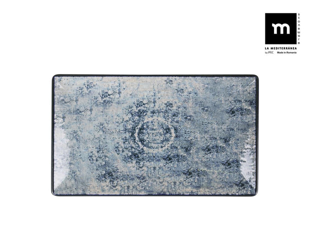 Farfurie din ceramica, Electra Albastru, L25,3xl15xH2 cm