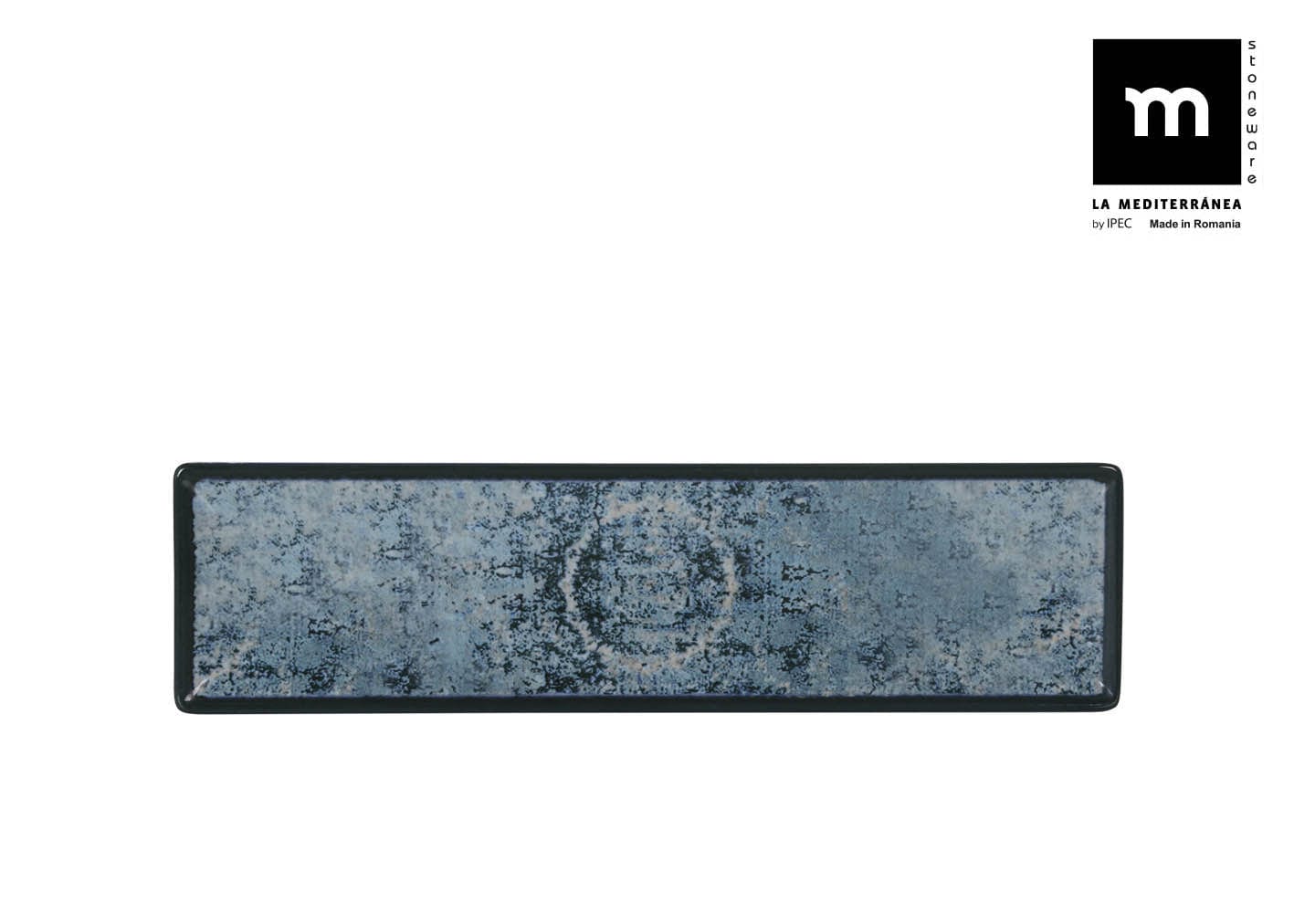 Farfurie din ceramica, Electra Albastru, L30xl8xH2 cm