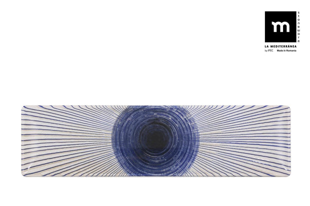 Inde Soler Hispania Farfurie din ceramica, Irys Albastru, L30xl8xH2 cm