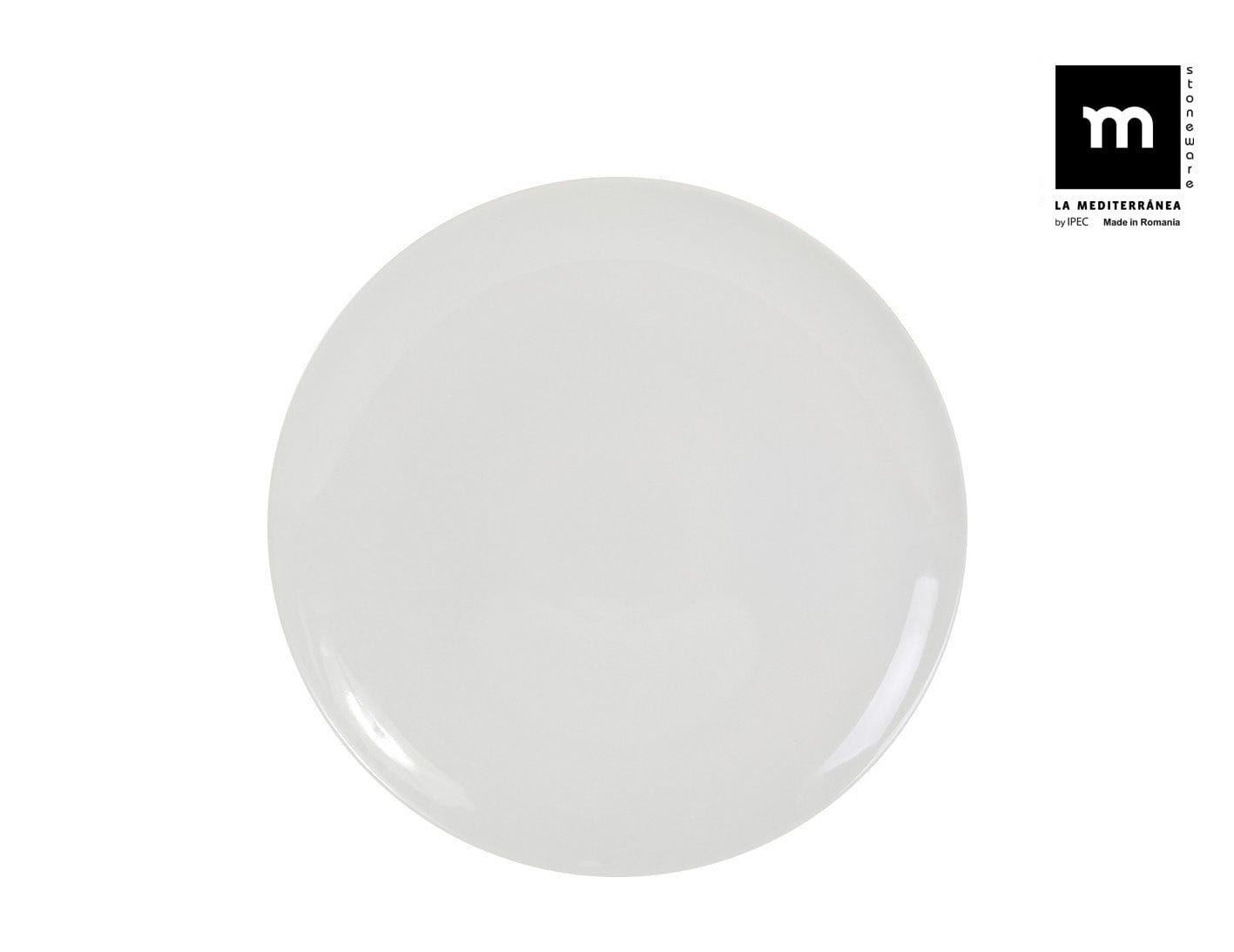 Inde Soler Hispania Farfurie din ceramica, Ivory Alb, Ø32,5xH2,3 cm