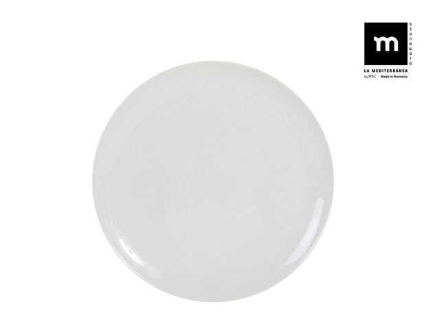 Inde Soler Hispania Farfurie din ceramica, Ivory Alb, Ø32,5xH2,3 cm