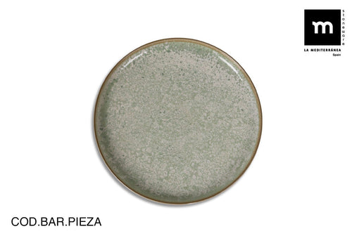 Inde Soler Hispania Farfurie din ceramica, Neira Verde, Ø27xH2,8 cm