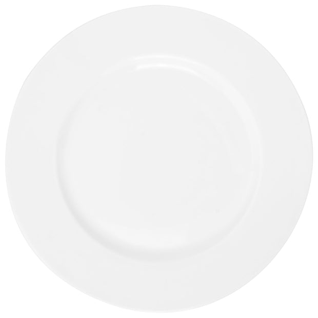 BFSummer Farfurie intinsa din portelan, La Luna Alb, 26,6 cm