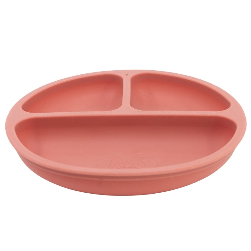 Farfurie pentru bebe din silicon, Minnie Mouse Roz, Ø23.3xH4.5 cm (1)
